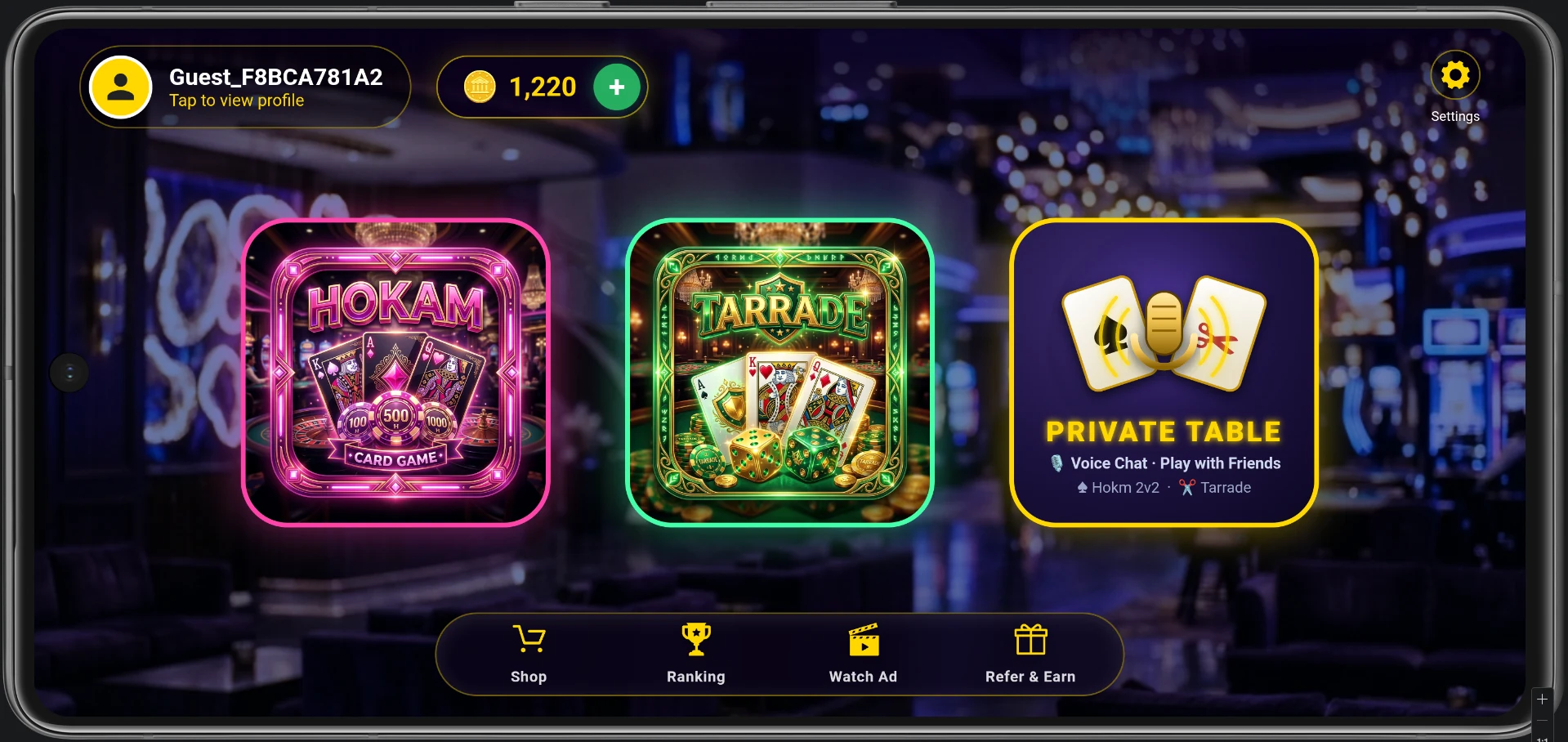 Hokm Royal: Court Piece Online screenshot